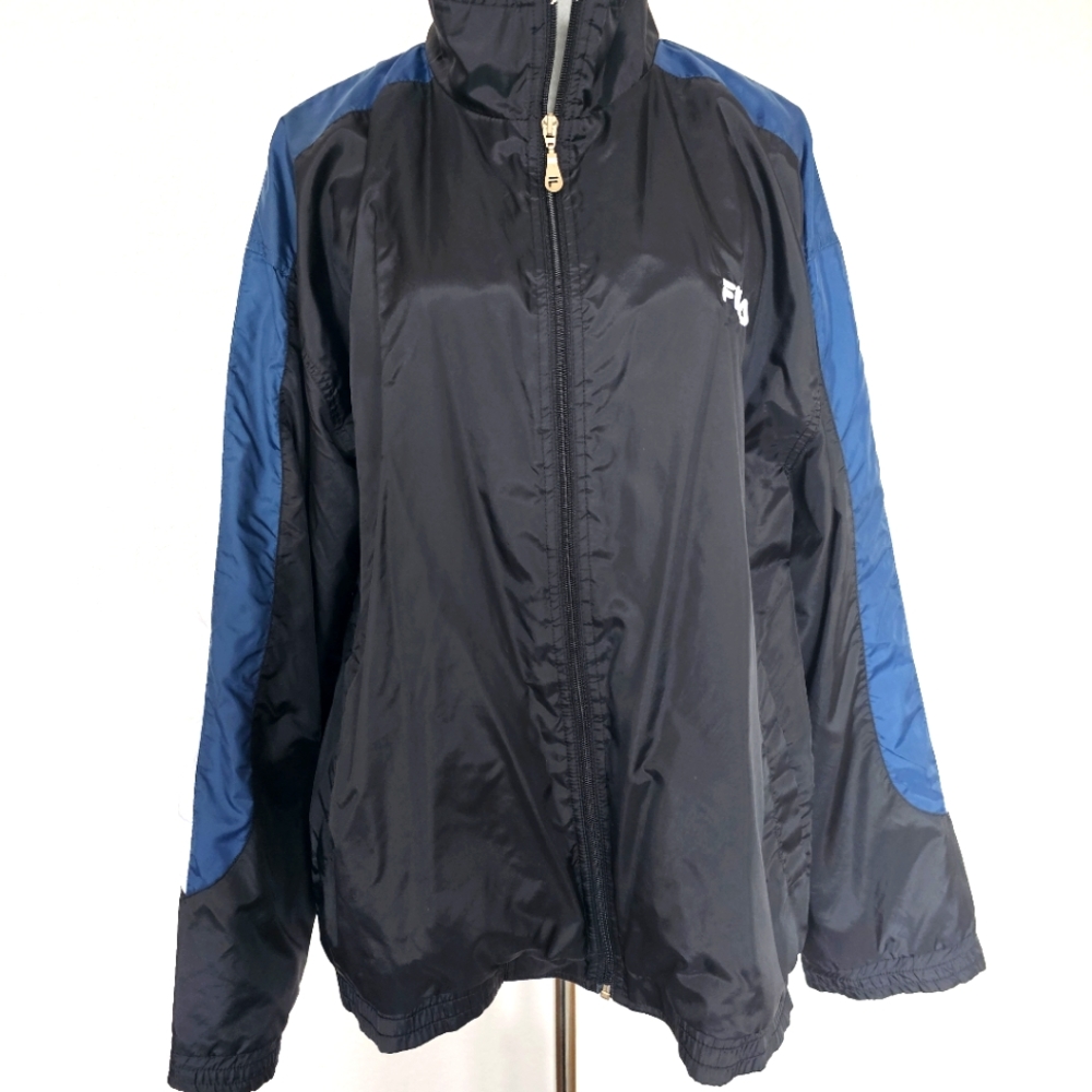 Vintage Men's XL Fila Windbreaker Trainer Mesh Lined
